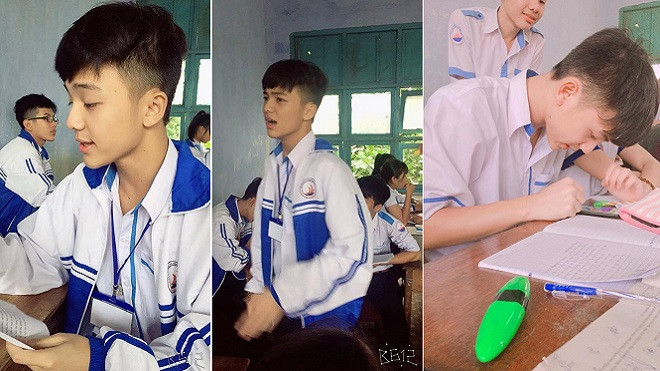 Nam sinh 2001 từ chối 'ăn thính' bỗng nhiên gây sốt vì góc nghiêng siêu đẹp! Ảnh 2