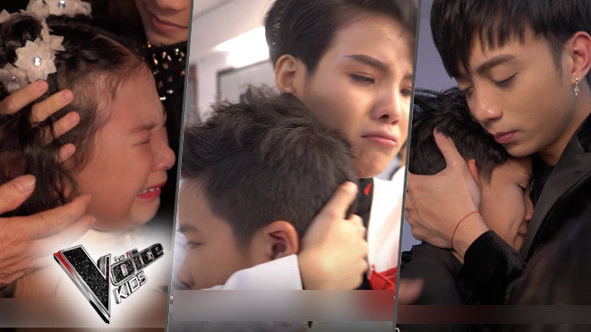 Thanh Ngân - Hữu Lâm - Đình Tâm đầy nước mắt khi dừng chân ở bán kết Giọng hát Việt nhí 2017 Ảnh 2