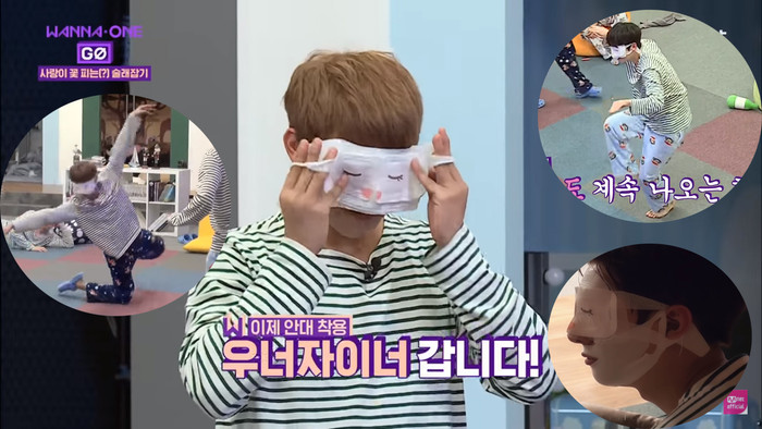 Đắp mặt nạ làm đẹp đã quá thường, vừa đắp vừa chơi trốn tìm như Wanna One mới 'độc' Ảnh 2