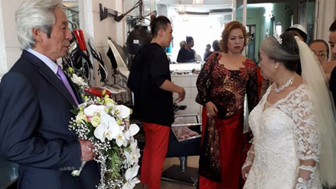 Chuyện tình 'chai nước mắm' của hai cụ có đám cưới kim cương ở Hải Phòng Ảnh 2