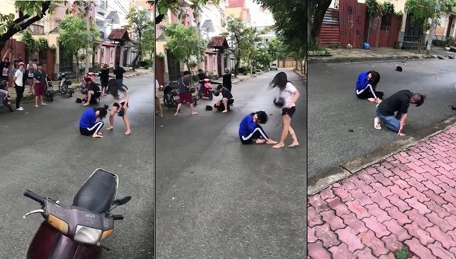 Nhóm thiếu nữ túm tóc, cầm nón bảo hiểm đánh vào đầu bạn giữa Sài Gòn gây phẫn nộ Ảnh 2