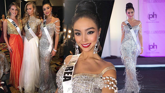 Hoa hậu Hàn Quốc diện thiết kế của Chung Thanh Phong trình diễn ở Bán kết Miss Universe 2017 Ảnh 2