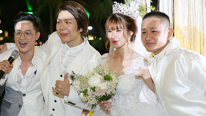 Khởi My - Kelvin Khánh hạnh phúc trong tiệc cưới hot nhất năm Ảnh 2