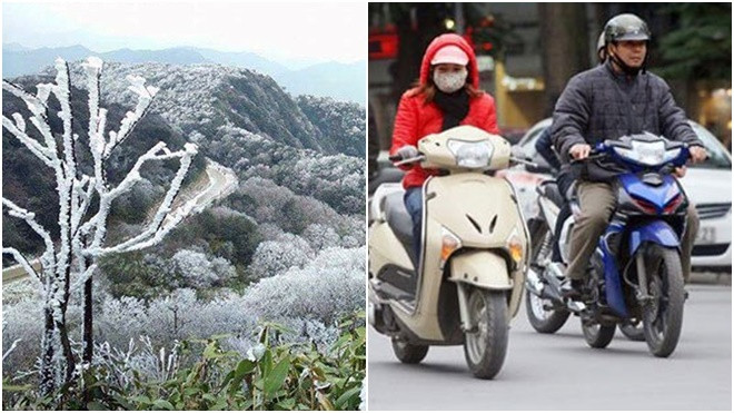 Hà Nội rét đậm, Fansipan -5 độ, nhiều nơi có băng tuyết Ảnh 2