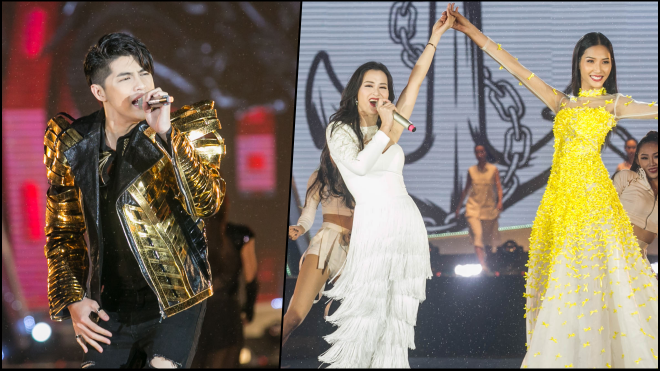 Đông Nhi tự tin catwalk cùng Hoàng Thuỳ, Noo Phước Thịnh 'đốt cháy' đêm nhạc 30.000 khán giả Ảnh 2