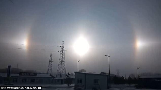 Bí ẩn 3 Mặt Trời cùng lúc xuất hiện trên bầu trời Trung Quốc Ảnh 2