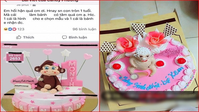 Mẹ trẻ khóc ròng khi đặt bánh sinh nhật 1 tuổi cho 'khỉ con', hàng nhận khác quá xa so với khuôn mẫu Ảnh 2