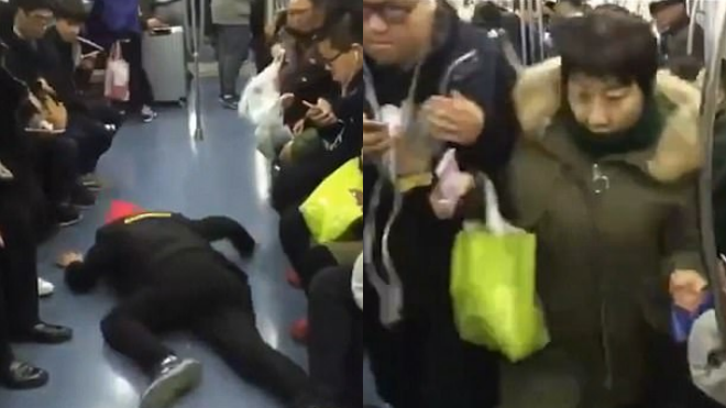 Người ta có nhiều cách để giữ ghế trên tàu, nhưng cách của anh chàng này thì thật bá đạo Ảnh 2