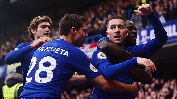 Tuyệt đỉnh Hazard giúp Chelsea san bằng khoảng cách với M.U Ảnh 2