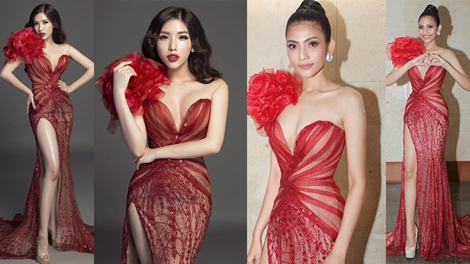 Hơn 7 tuổi, Trương Thị May vẫn 'lấn lướt' á hậu có vòng ba 1 mét khi đụng hàng Ảnh 2