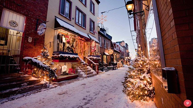 Vẻ đẹp như phim Giáng sinh của một ngôi làng ở Canada Ảnh 2