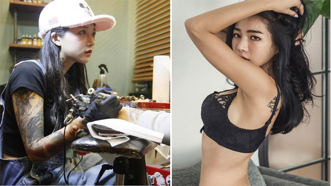 Bất ngờ với vị trí xăm hình nhạy cảm của con gái Hàn Quốc Ảnh 2