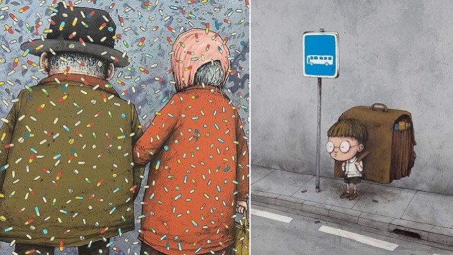 Bộ tranh vừa đáng sợ, vừa đáng suy ngẫm về cuộc sống hiện đại ngày nay Ảnh 2