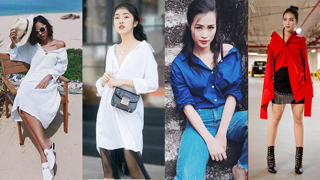 Gần hết năm 2017 rồi! Hãy mặc sơ-mi mở vài ba chiếc cúc và kéo lệch vai áo xuống Ảnh 2