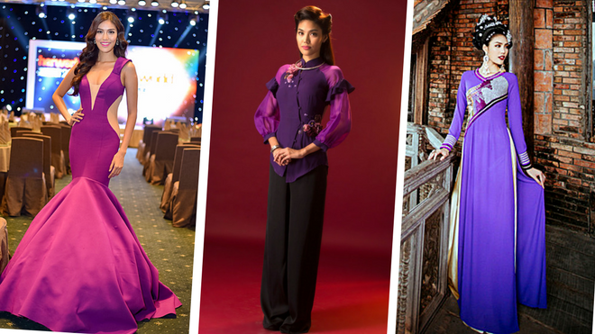 Tâm điểm với trang phục sắc tím trong 'Mẹ chồng', ngoài đời Lan Khuê cũng từng diện loạt váy áo tím rịm hút mắt Ảnh 2