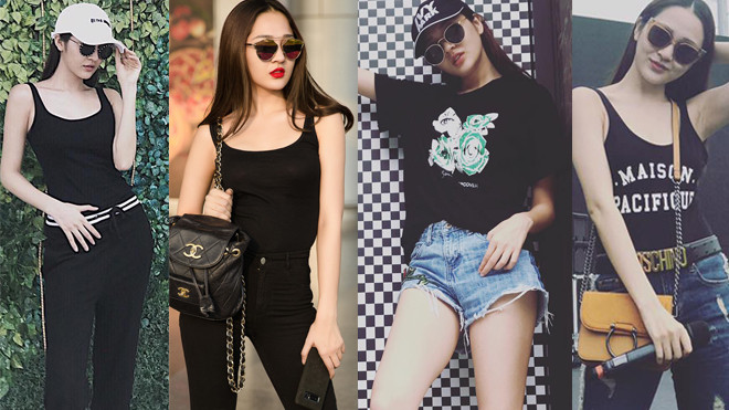 Tiết kiệm như Bảo Anh: Vài chiếc áo thun mix đi mix lại mặc khắp mọi nơi vẫn đẹp hút hồn Ảnh 2