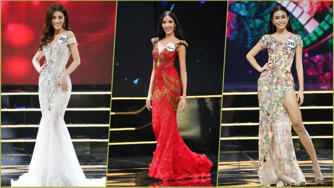 Thí sinh HHHV Việt Nam 2017 'một chín một mười' khi catwalk trên sân khấu Ảnh 2