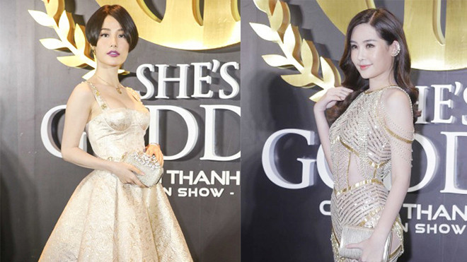 Diễm My 9X diện đầm hở nửa ngực cùng kiểu tóc 'Helen', Ngân Anh khoe 3 vòng sexy Ảnh 2