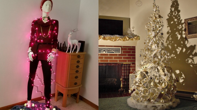 Ai nói cây thông Noel hoành tráng mới đẹp, hãy ngắm nhìn những cây thông phiên bản 'lầy lội' này Ảnh 2