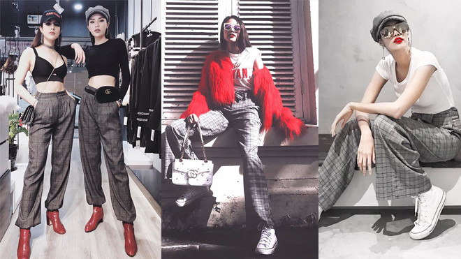 Hết blazer lại đến quần kẻ xám lên ngôi khiến Kỳ Duyên, Lan Khuê mê mẩn Ảnh 2
