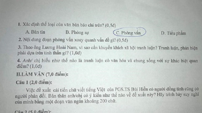 Văn hóa tranh luận từ đề xuất cải tiến 'Tiếq Việt' vào đề Ngữ văn Ảnh 2