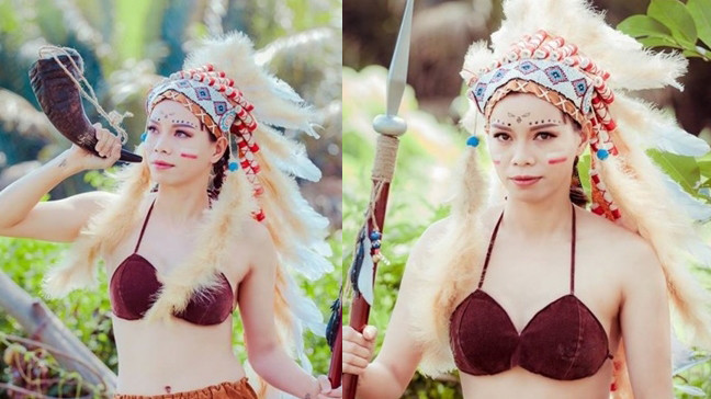 Thủ môn Kiều Trinh lần đầu chụp ảnh 'nóng', hóa sơn nữ gợi cảm Ảnh 2