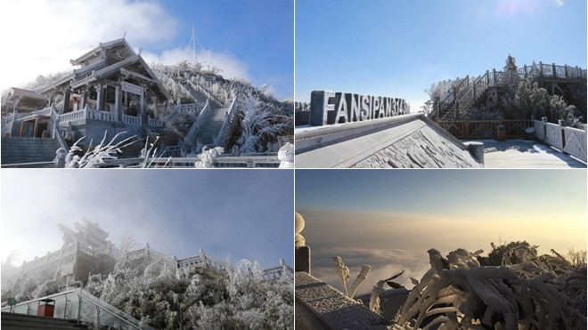 Dân mạng rầm rộ chia sẻ ảnh Fansipan phủ một màu trắng xóa, hò nhau lên Sapa 'săn' tuyết Ảnh 2