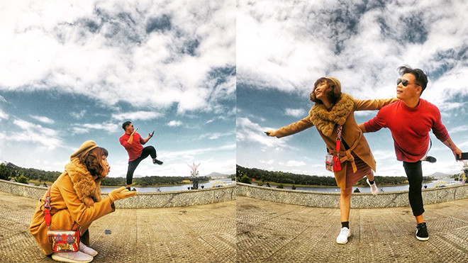 Bộ ảnh siêu nhắng nhít của cặp đôi ở Đà Lạt gợi nhớ trào lưu 'nắm tay em đi khắp thế gian' Ảnh 2