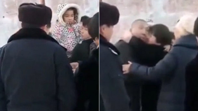 Nghẹn lòng khoảnh khắc bé gái chào tạm biệt, không biết bố bị đưa đi tử hình Ảnh 2