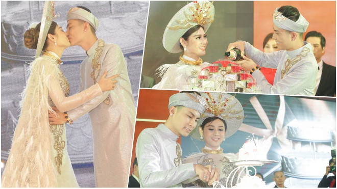 Lâm Khánh Chi hạnh phúc khóa môi ông xã điển trai kém 8 tuổi tại lễ cưới ở Vũng Tàu Ảnh 2