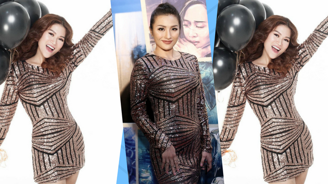 Đụng đầm body kim sa, Ngọc Thanh Tâm cạnh tranh độ gợi cảm khó cưỡng với Trương Nhi Ảnh 2