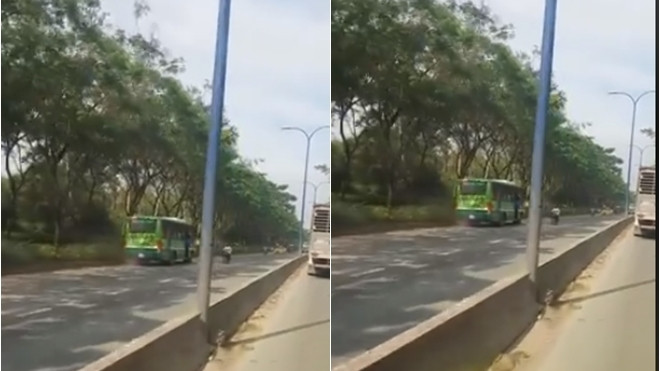 Xe buýt chạy ngược chiều như 'chốn không người' trên đường phố Sài Gòn Ảnh 2