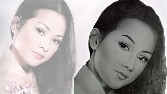 Như Quỳnh đẹp ngọt ngào qua nét vẽ của fan Ảnh 2
