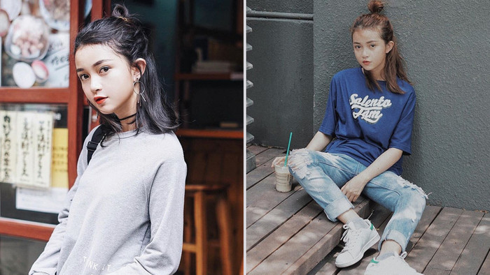 Tóc ngắn mái ngố làm nên thương hiệu, nhưng Mai Kỳ Hân để tóc dài cũng xinh chẳng kém! Ảnh 2