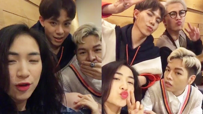 Cười no nê khi bộ ba Hòa Minzy - Erik - Đức Phúc livestream bán quần áo theo phong cách 'lầy lội' thế này! Ảnh 2