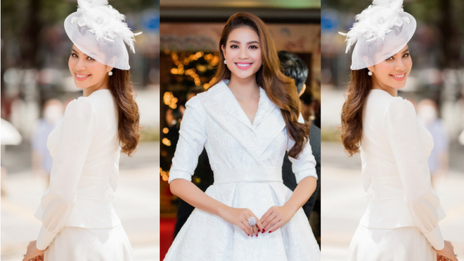 Phạm Hương - 'Nàng hậu' diện đầm trắng kiêu sa nhất Vbiz Ảnh 2