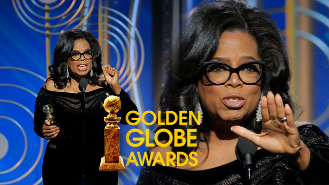Xúc động trước bài phát biểu truyền cảm hứng của Oprah Winfrey tại Quả Cầu  Vàng 2018 - Saostar.vn