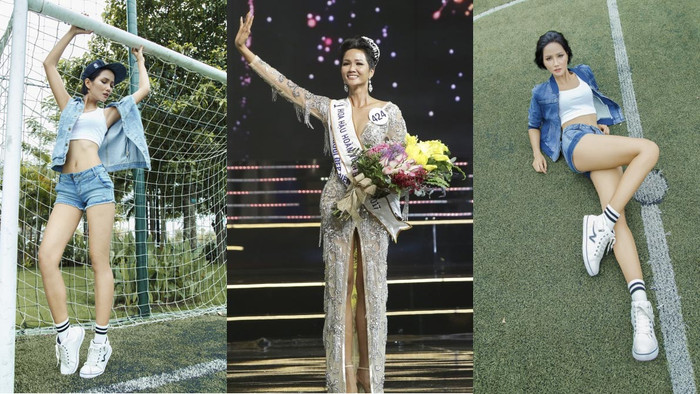 Ngắm bộ ảnh 'lăn lộn' trên sân bóng hiếm có của tân HHHV vừa đăng quan H'Hen Niê Ảnh 2