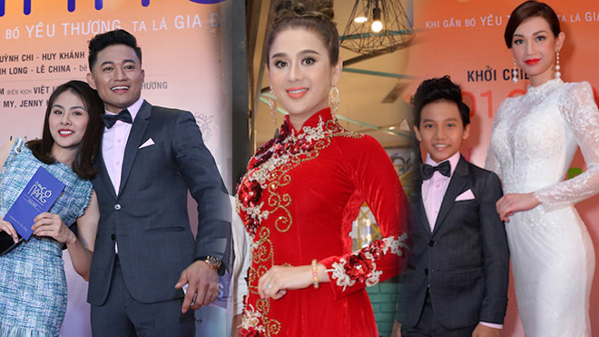 Lâm Khánh Chi diện áo dài đỏ, Vân Trang giản dị đến chúc mừng phim của Quý Bình - Quỳnh Chi Ảnh 2