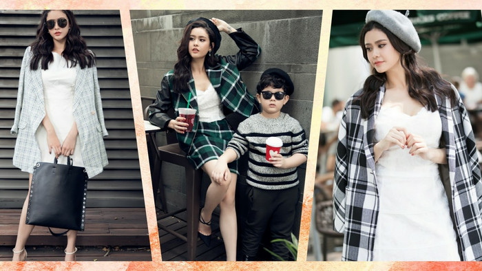 Sau ồn ào đời tư, Trương Quỳnh Anh rạng rỡ dạo phố, lăng xê mốt caro Ảnh 2