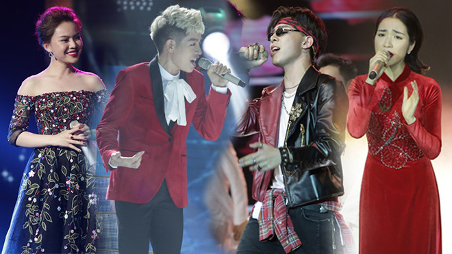 Gia đình 'hoa dâm bụt' Hòa Minzy - Đức Phúc - Erik nắm tay Giang Hồng Ngọc vào Chung kết Cặp đôi hoàn hảo 2017 Ảnh 2