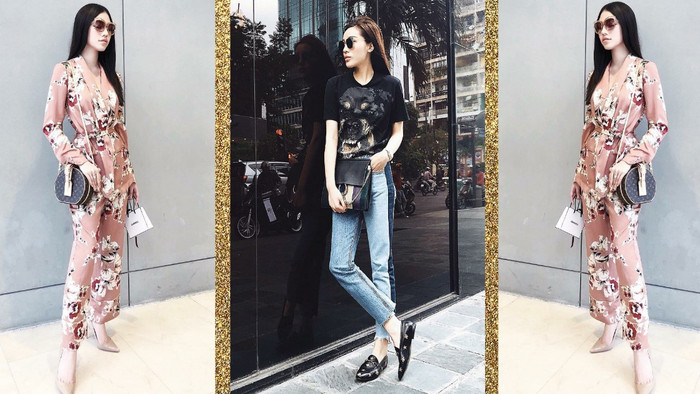 Với thời trang phủ đầy hàng hiệu, Kỳ Duyên, Jolie Nguyễn 'tỏa sáng', dẫn đầu streetstyle trên phố Ảnh 2