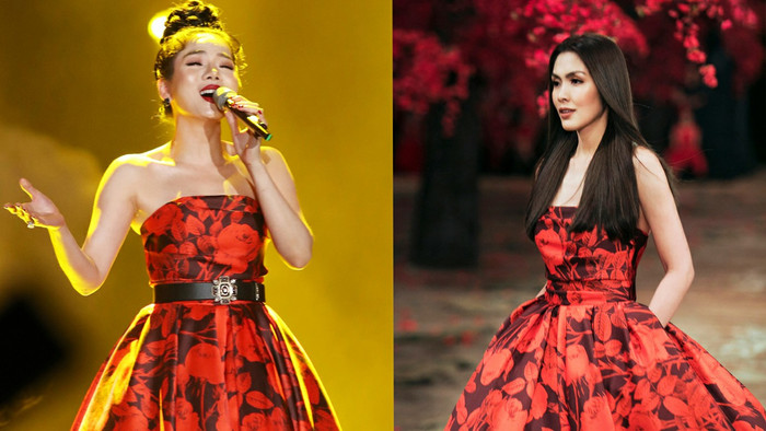 Diện lại váy cũ của Hà Tăng, Lệ Quyên vẫn xinh đẹp, sang trọng không tì vết Ảnh 2