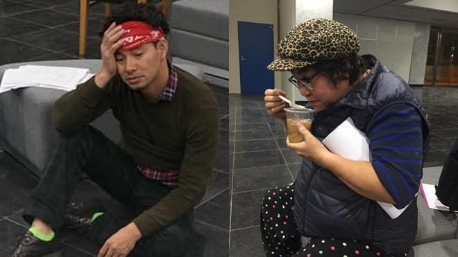 Hậu trường hài hước của Táo Quân 2018: Kẻ nhăn nhó học kịch bản, người thoải mái ăn chè Ảnh 2