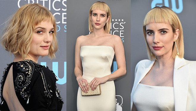 Đầu năm 2018, sao thế giới 'đổ xô' lăng xê tóc mái ngang ngắn cũn cỡn 5 cm Ảnh 2