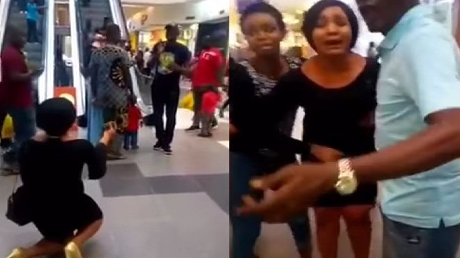 Quỳ gối cầu hôn bạn trai ở trung tâm thương mại, cô gái chỉ muốn 'độn thổ' vì bị phũ Ảnh 2