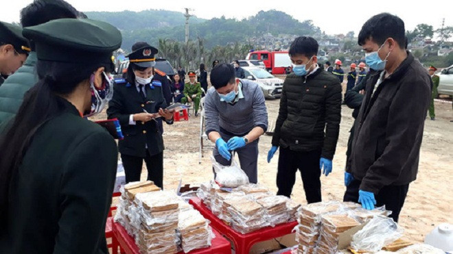 Tiêu hủy 260 bánh heroin ở Quảng Ninh Ảnh 2
