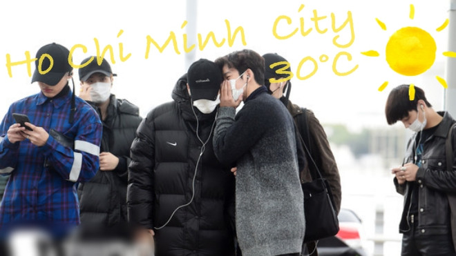 1 ngày nữa GOT7 về rồi đấy, fan nhớ nhắn thần tượng TP HCM đang 30 độ nhé! Ảnh 2