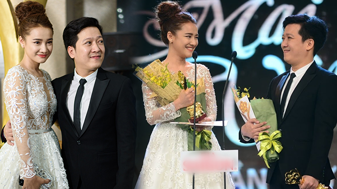 Không chỉ cầu hôn, Trường Giang cũng từng làm điều tương tự với Nhã Phương tại Mai Vàng 2016 Ảnh 2