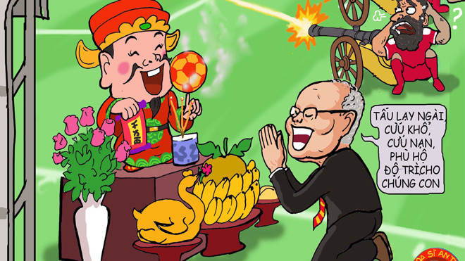 Hí họa thầy Park dùng sâm Hàn giúp U23 Việt Nam khỏe phi thường Ảnh 2